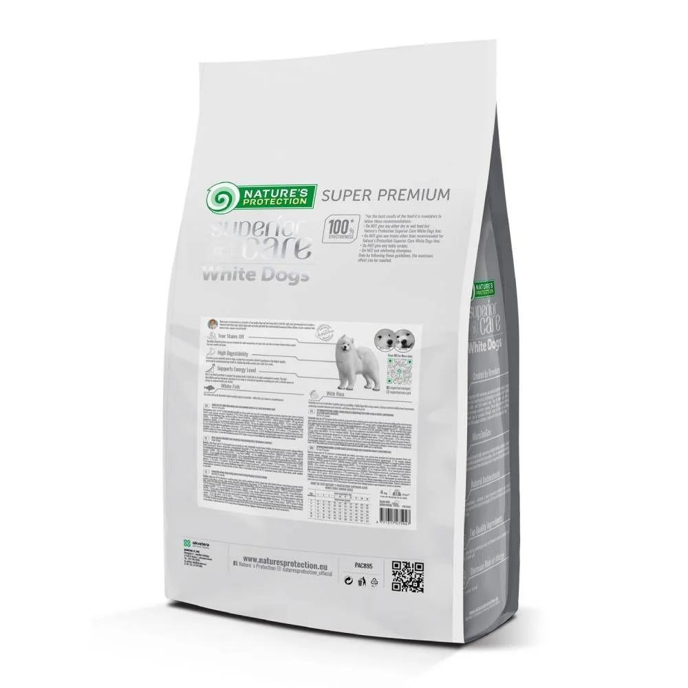 Сухий корм для цуценят Nature's Protection Superior Care White Dogs Junior 4 кг - біла риба