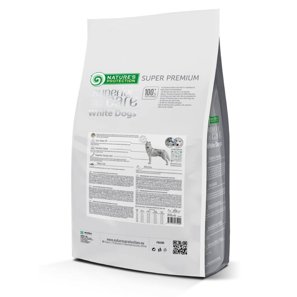 Сухий корм для собак Nature's Protection Superior Care White Dogs All Life Stages 4 кг - біла риба