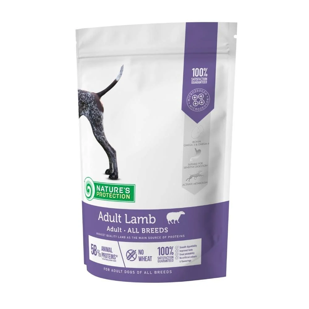 Сухий корм для собак Nature's Protection Adult All Breeds 500 г - ягня Сухий корм для собак Nature's Protection Adult All Breeds 500 г - ягня