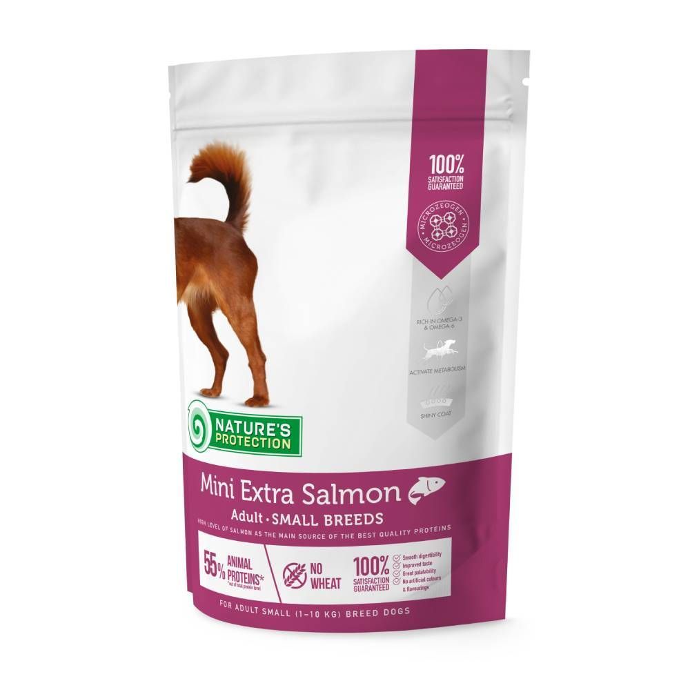 Сухой корм для собак Nature's Protection Mini Extra Small Breeds 500 г - лосось Сухой корм для собак Nature's Protection Mini Extra Small Breeds 500 г - лосось