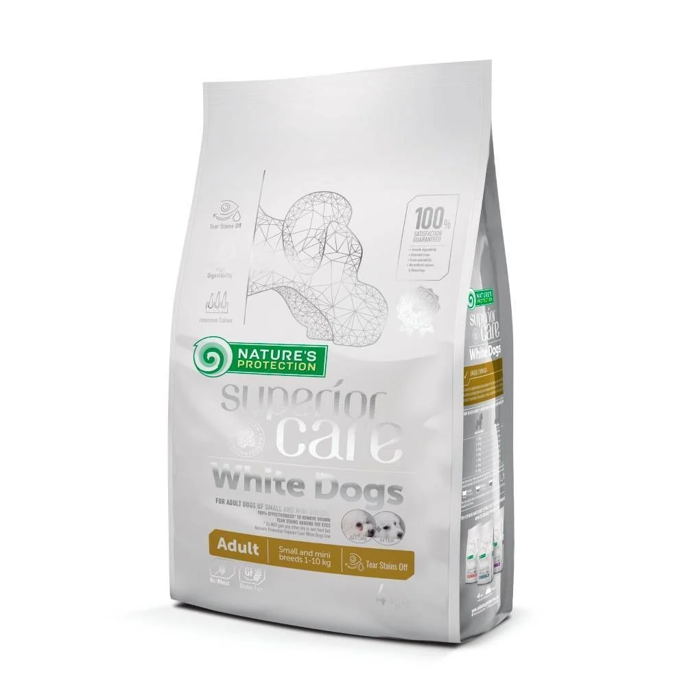 Сухий корм для собак Nature's Protection Superior Care White Dogs Adult Small & Mini Breeds 4 кг - ягня