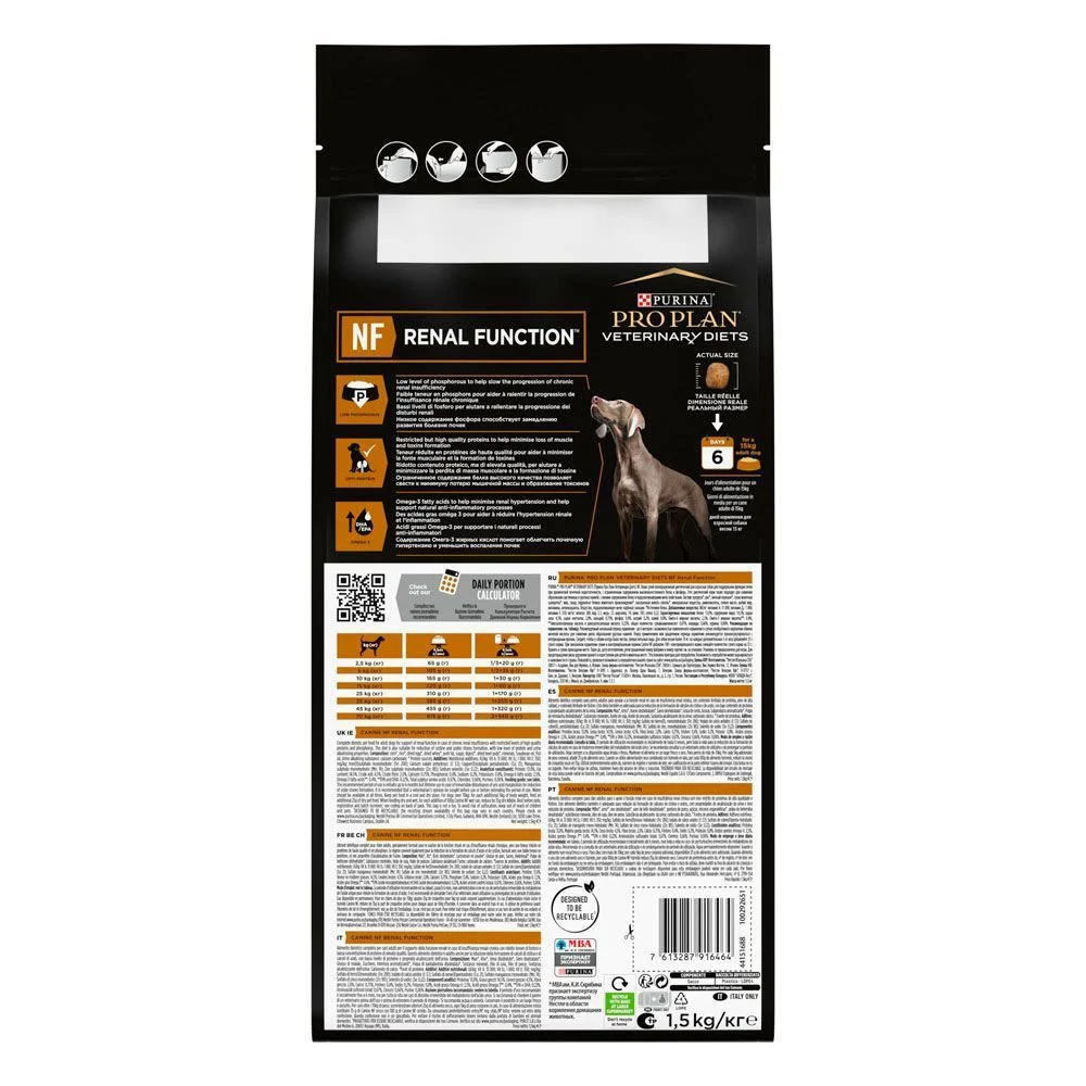 Сухой корм для собак Pro Plan Veterinary Diets NF Renal Function 1,5 кг Сухой корм для собак Pro Plan Veterinary Diets NF Renal Function 1,5 кг