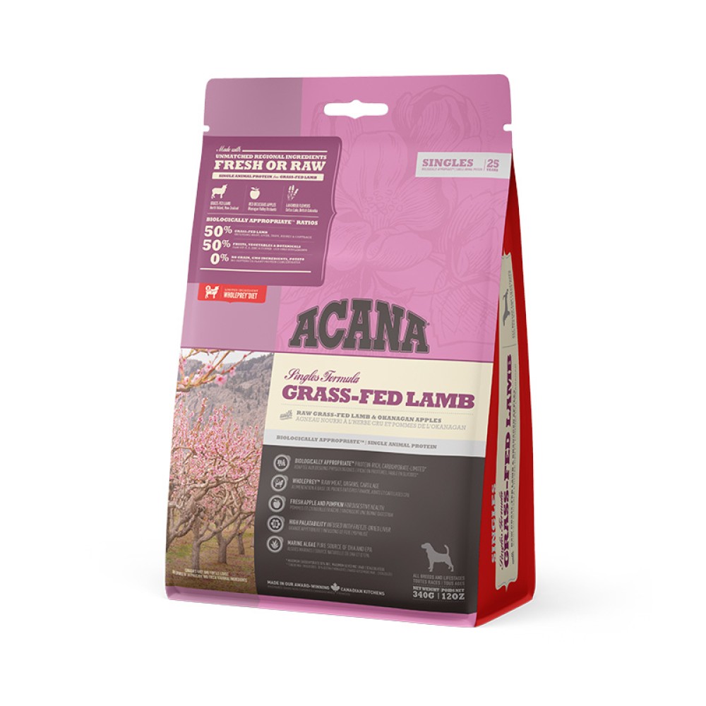 Сухий корм для собак з чутливим травленням Acana Grass-Fed Lamb 340 г (ягня) Сухий корм для собак з чутливим травленням Acana Grass-Fed Lamb 340 г (ягня)