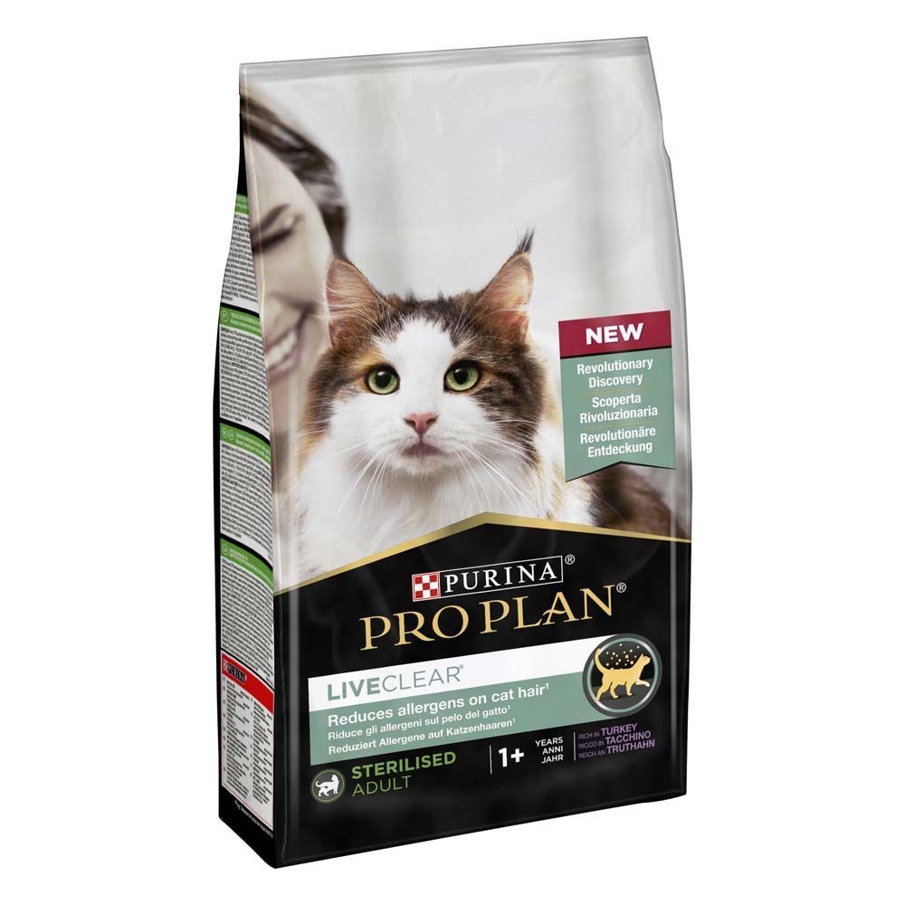 Сухой корм для кошек Pro Plan LiveClear Sterilised Adult 1,4 кг - индейка Сухой корм для кошек Pro Plan LiveClear Sterilised Adult 1,4 кг - индейка