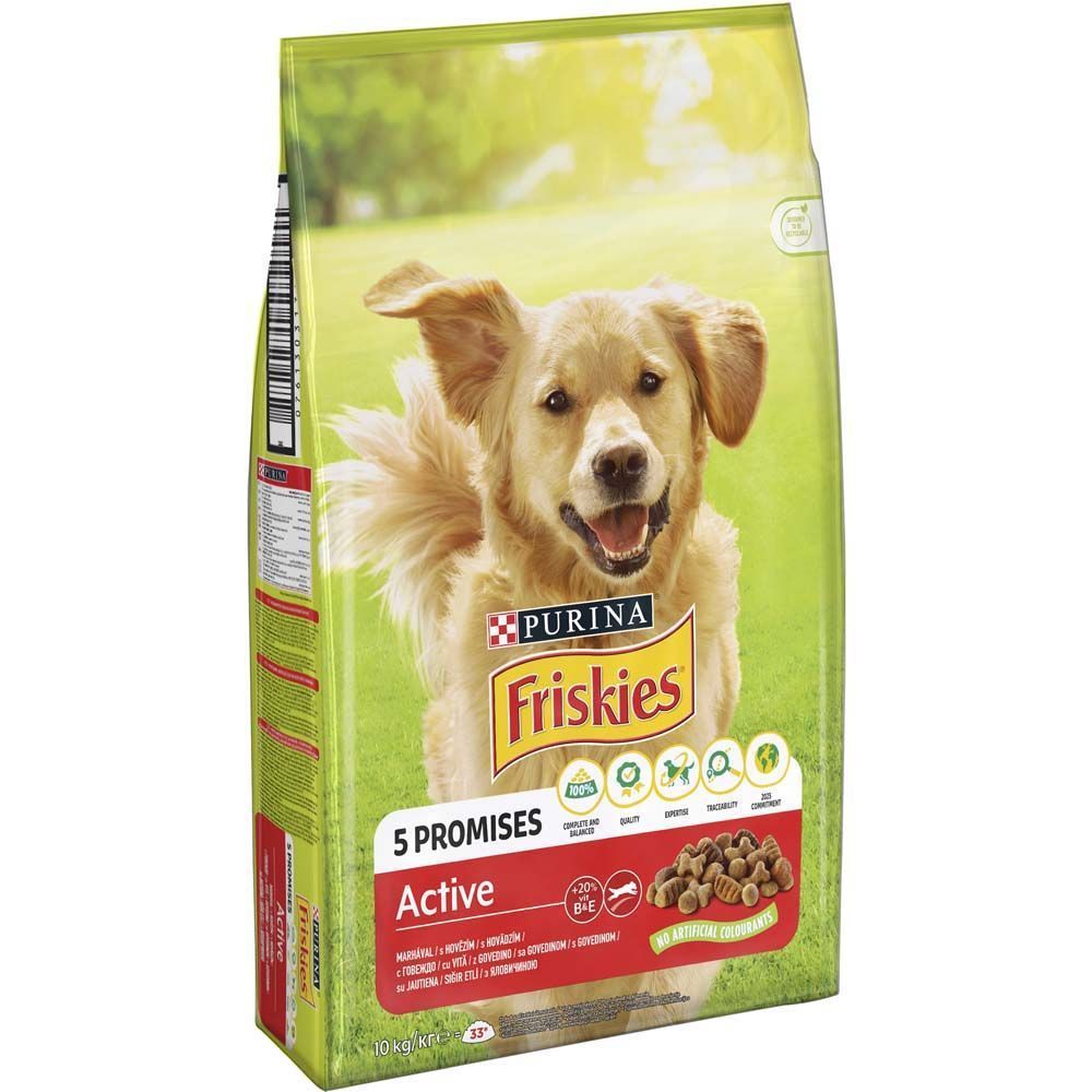 Cухий корм для собак Friskies 5 Promises Active 10 кг - яловичина