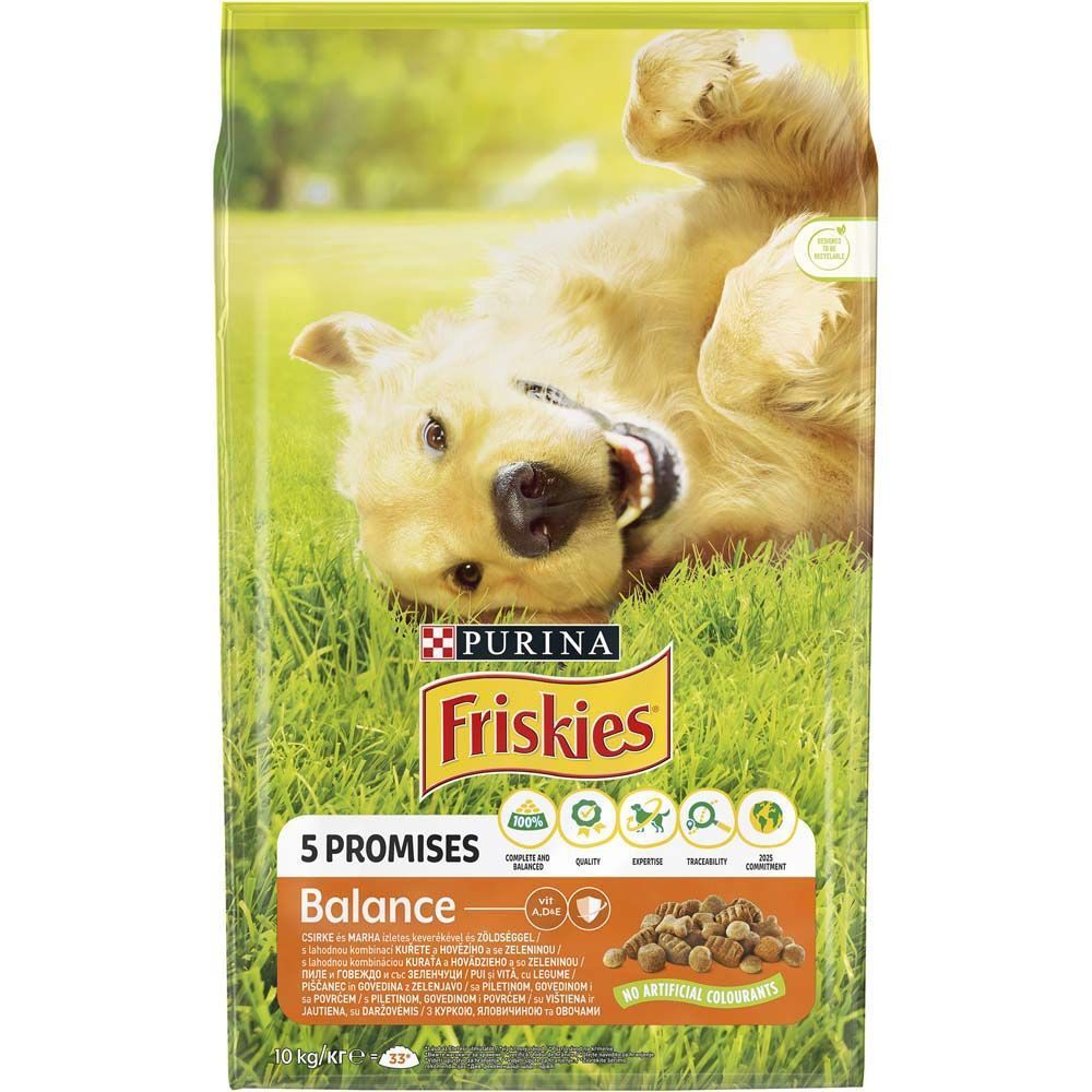 Сухой корм для собак Friskies Balans 10 кг - курица и овощи