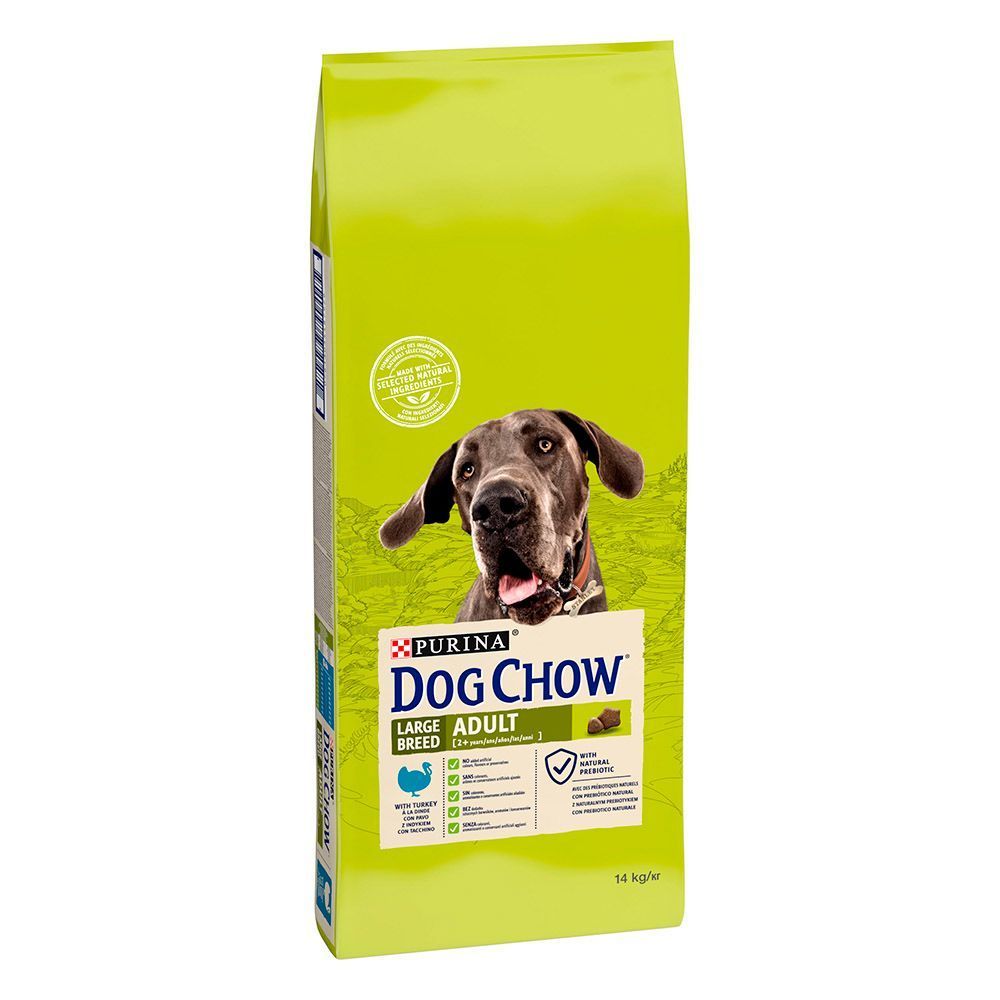 Сухой корм для собак Dog Chow Adult Large Breed 14 кг - индейка Сухой корм для собак Dog Chow Adult Large Breed 14 кг - индейка