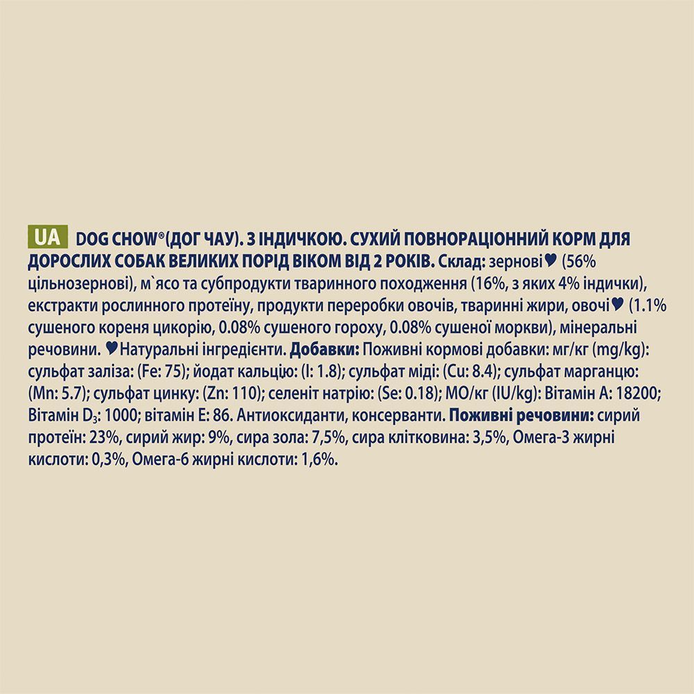 Сухой корм для собак Dog Chow Adult Large Breed 14 кг - индейка Сухой корм для собак Dog Chow Adult Large Breed 14 кг - индейка