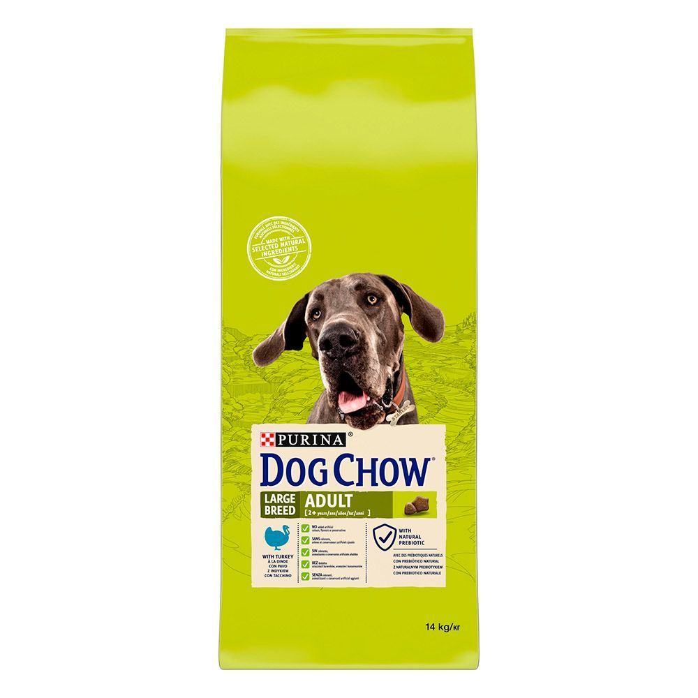 Сухой корм для собак Dog Chow Adult Large Breed 14 кг - индейка Сухой корм для собак Dog Chow Adult Large Breed 14 кг - индейка