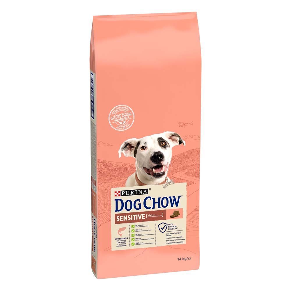 Cухий корм для собак Dog Chow Sensetive 14 кг - лосось