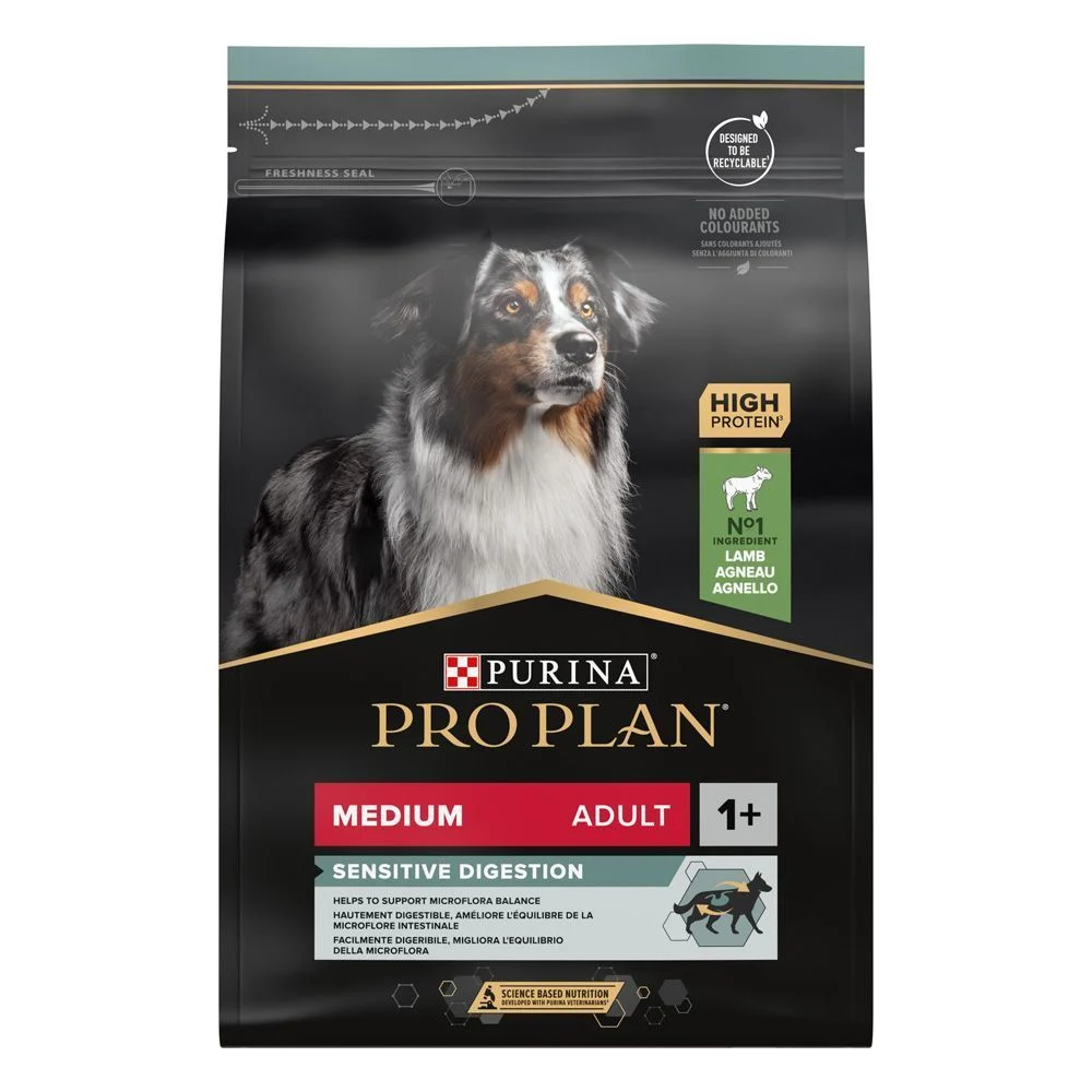 Сухой корм для собак Pro Plan Medium Adult Sensitive Digestion 3 кг - ягненок Сухой корм для собак Pro Plan Medium Adult Sensitive Digestion 3 кг - ягненок