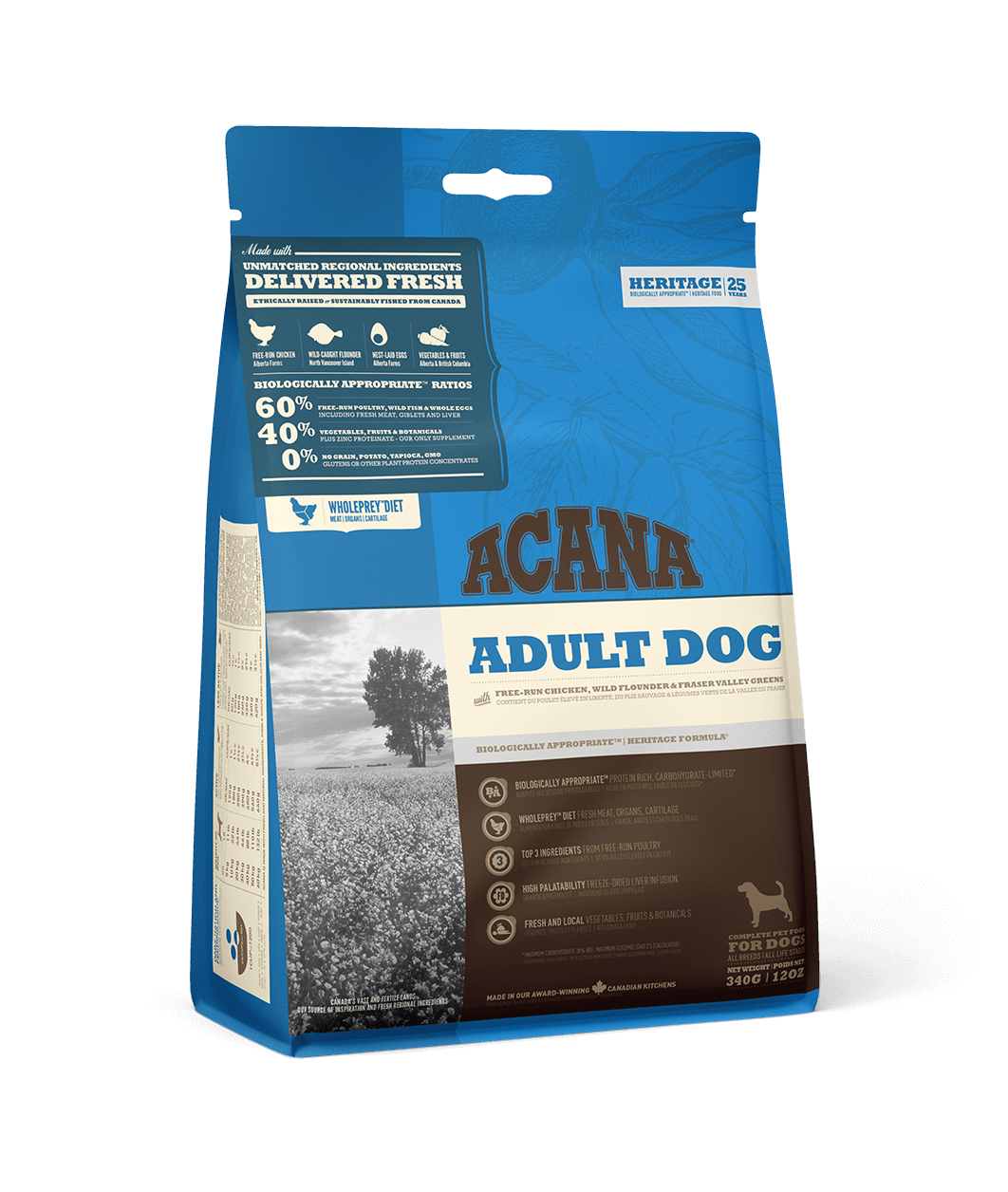 Сухой корм для взрослых собак всех пород Acana Adult Dog 340 г