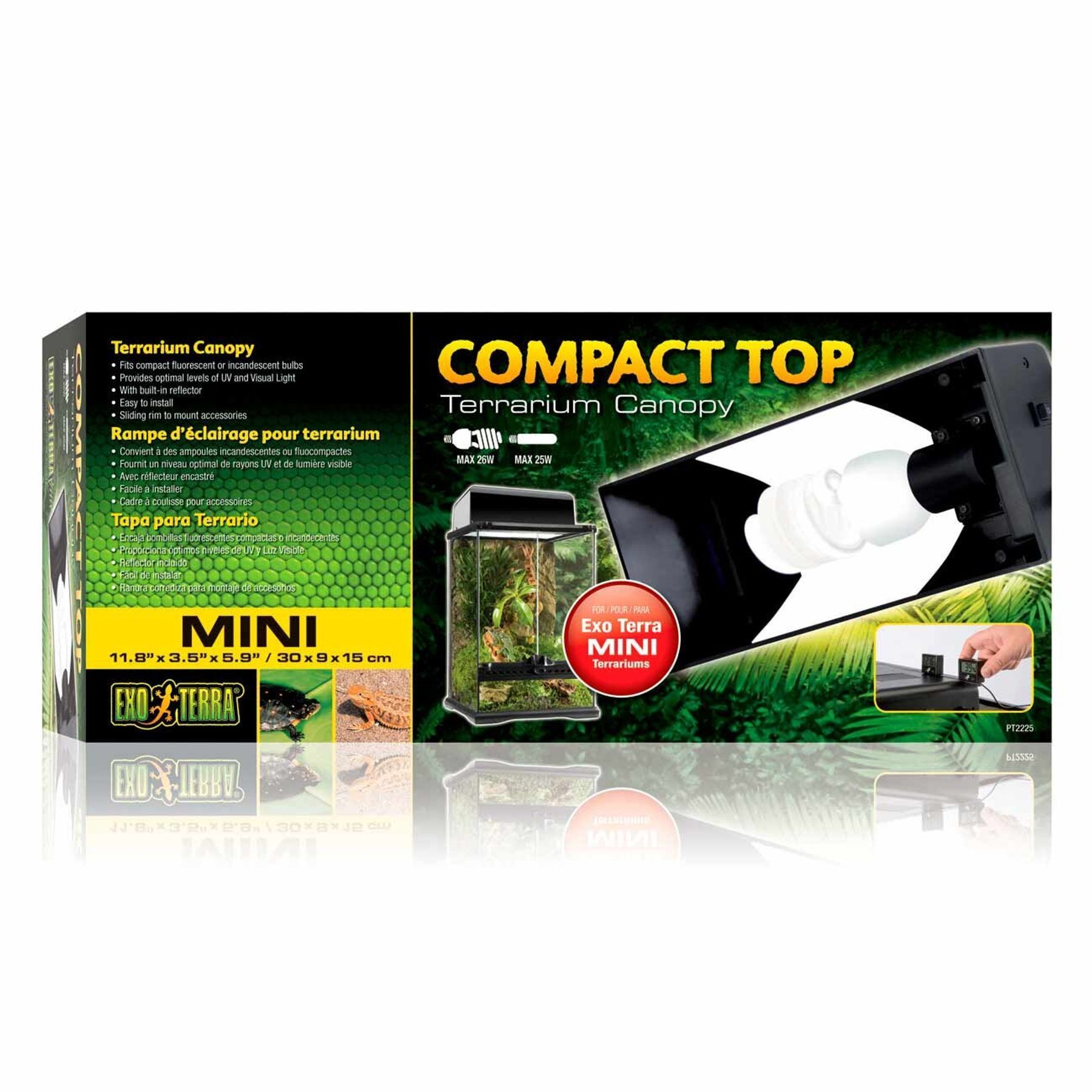 Світильник для тераріума Exo Terra «Compact Top» E27, 30 x 9 x 15 см Світильник для тераріума Exo Terra «Compact Top» E27, 30 x 9 x 15 см