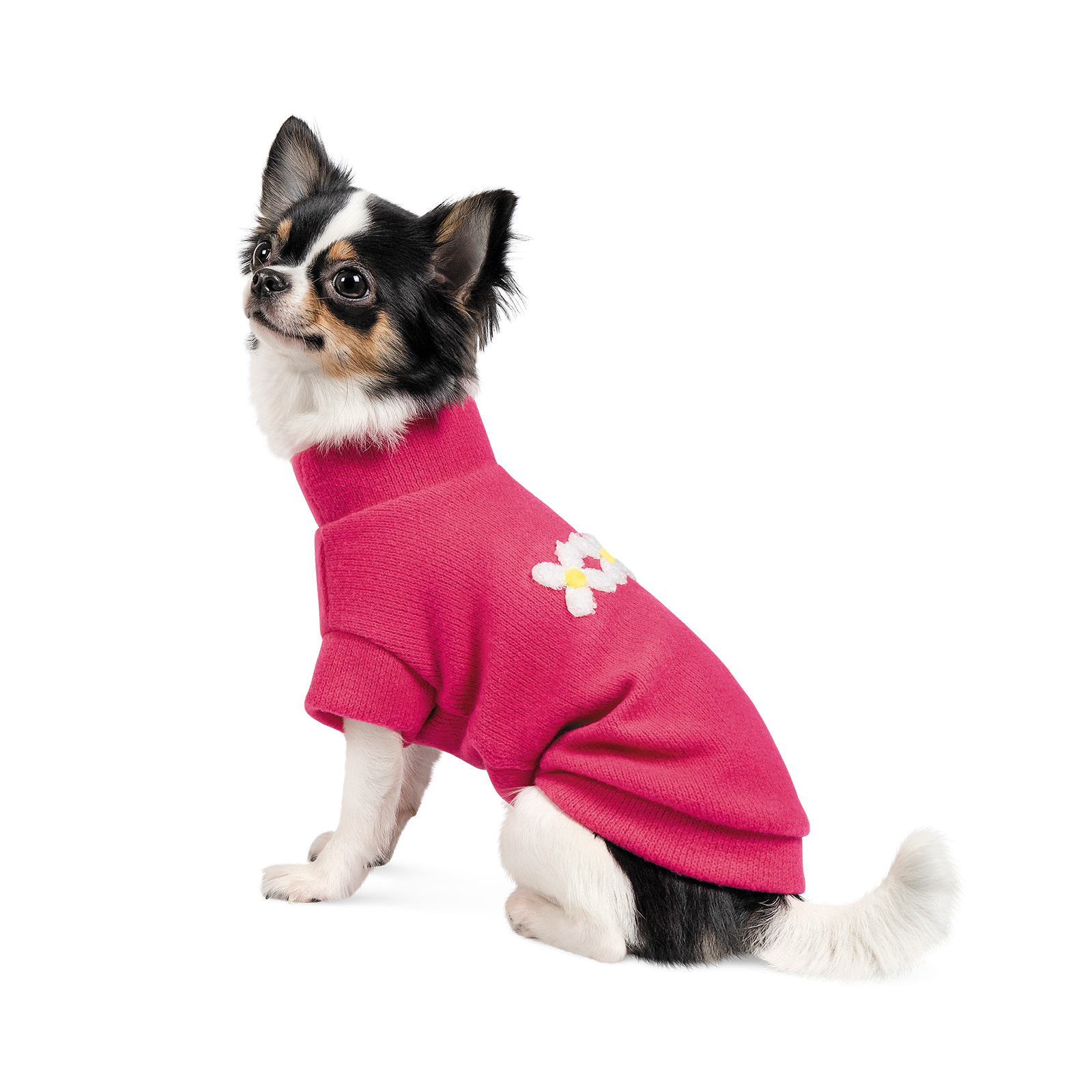 Свитер для собак Pet Fashion «Flower» XS-2 (малиновый)