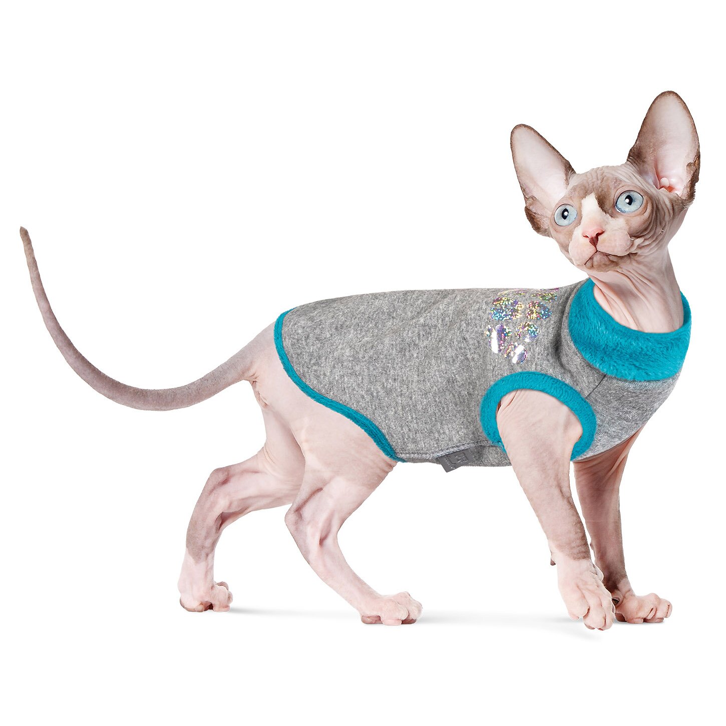 Светр для котів Pet Fashion «Bruce» XXS (бірюзовий)