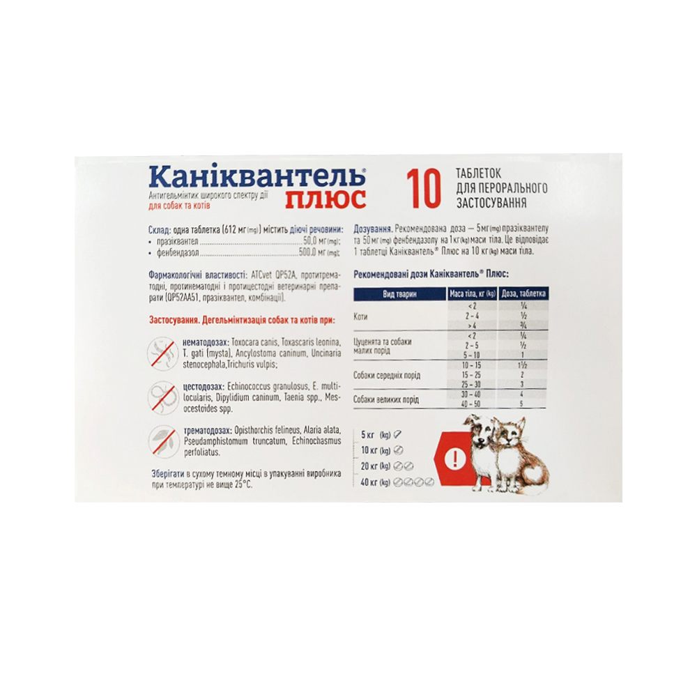 Таблетки для котів Haupt Pharma Каніквантель Плюс 10 шт Таблетки для котів Haupt Pharma Каніквантель Плюс 10 шт