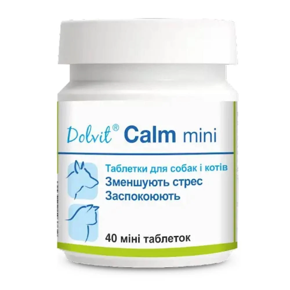 Таблетки для собак та котів Dolfos Dolvit Calm mini 40 шт Таблетки для собак та котів Dolfos Dolvit Calm mini 40 шт