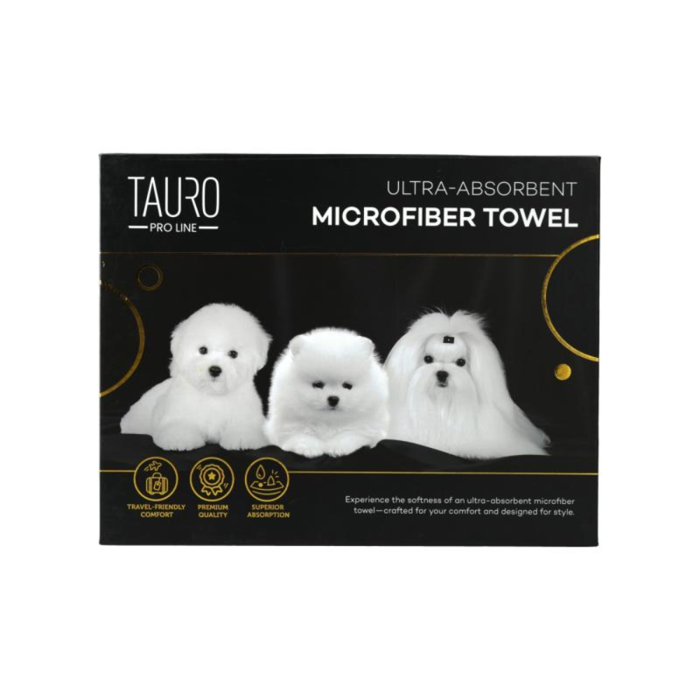 Tauro Pro Line рушник для собак 80x160 см - померанський шпіц, мальтезе та бішон фрізе Tauro Pro Line рушник для собак 80x160 см - померанський шпіц, мальтезе та бішон фрізе