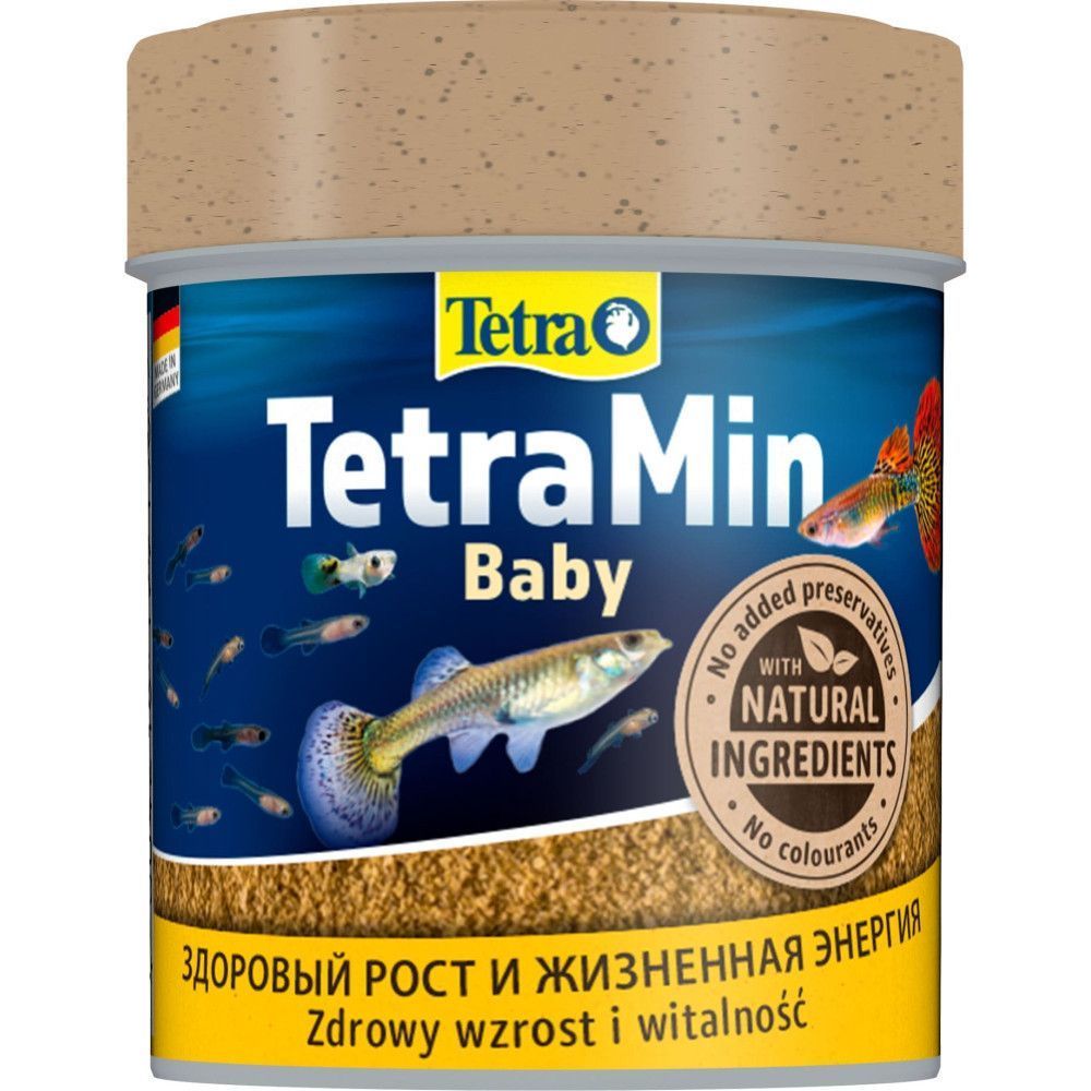 Сухий корм для всеїдних молодих акваріумних риб Tetra Min Baby 66 мл - пластівці Сухий корм для всеїдних молодих акваріумних риб Tetra Min Baby 66 мл - пластівці