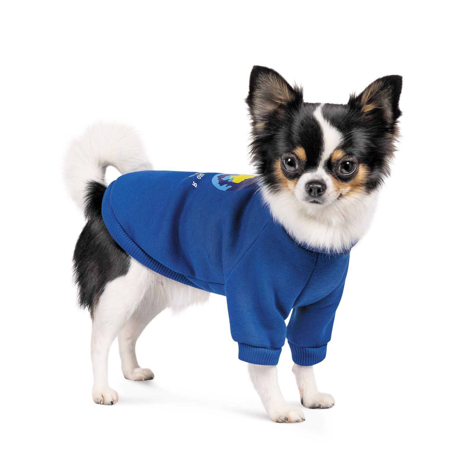 Товстівка для собак Pet Fashion «Пишаюся, що я з України» XS (синя) Товстівка для собак Pet Fashion «Пишаюся, що я з України» XS (синя)