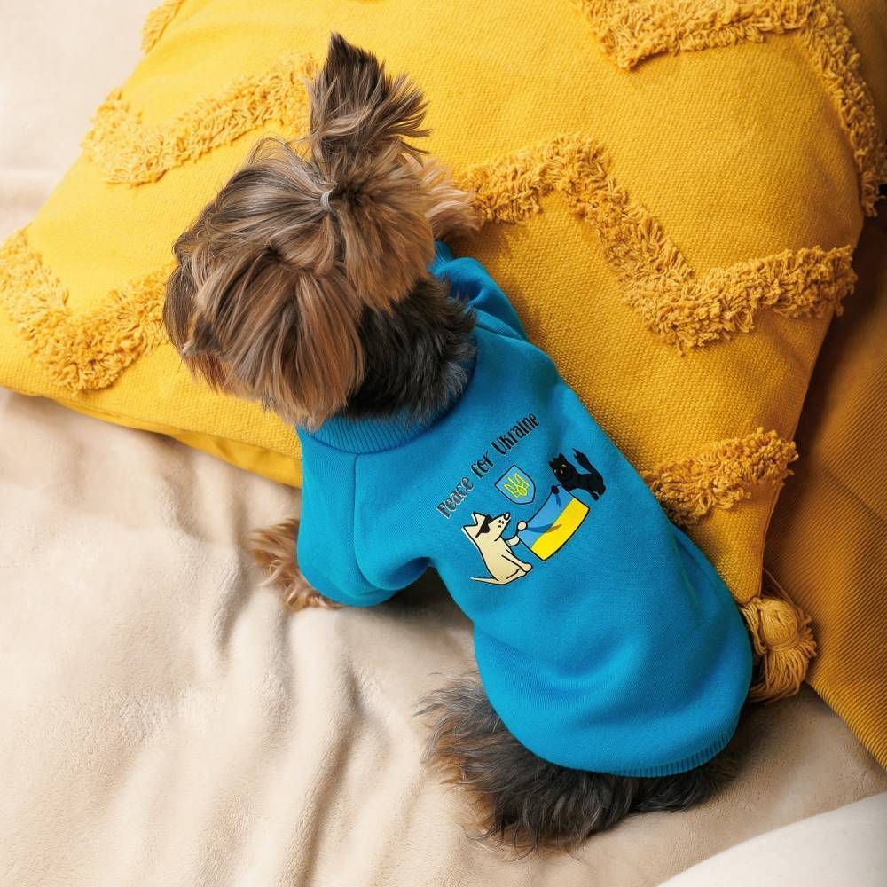 Pet Fashion Peace for Ukraine товстівка для собак XS Pet Fashion Peace for Ukraine товстівка для собак XS