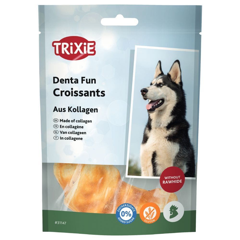 Ласощі для собак Trixie Denta Fun Croissants 2 шт х 40 г - курка Ласощі для собак Trixie Denta Fun Croissants 2 шт х 40 г - курка