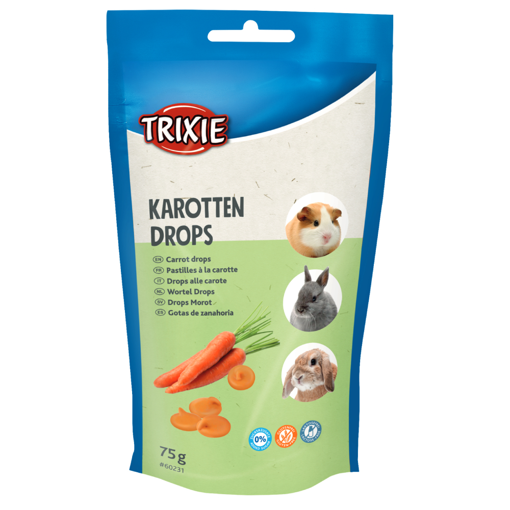 Trixie Drops лакомства для грызунов 75 г - морковь Trixie Drops лакомства для грызунов 75 г - морковь