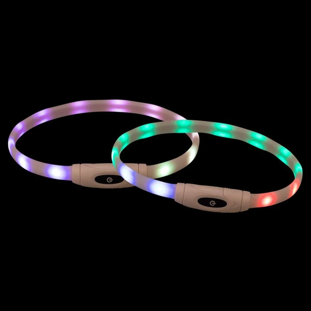 Trixie Flash Light Ring USB ошейник для собак XS–XL 65 см х 16 мм - разноцветный Trixie Flash Light Ring USB ошейник для собак XS–XL 65 см х 16 мм - разноцветный