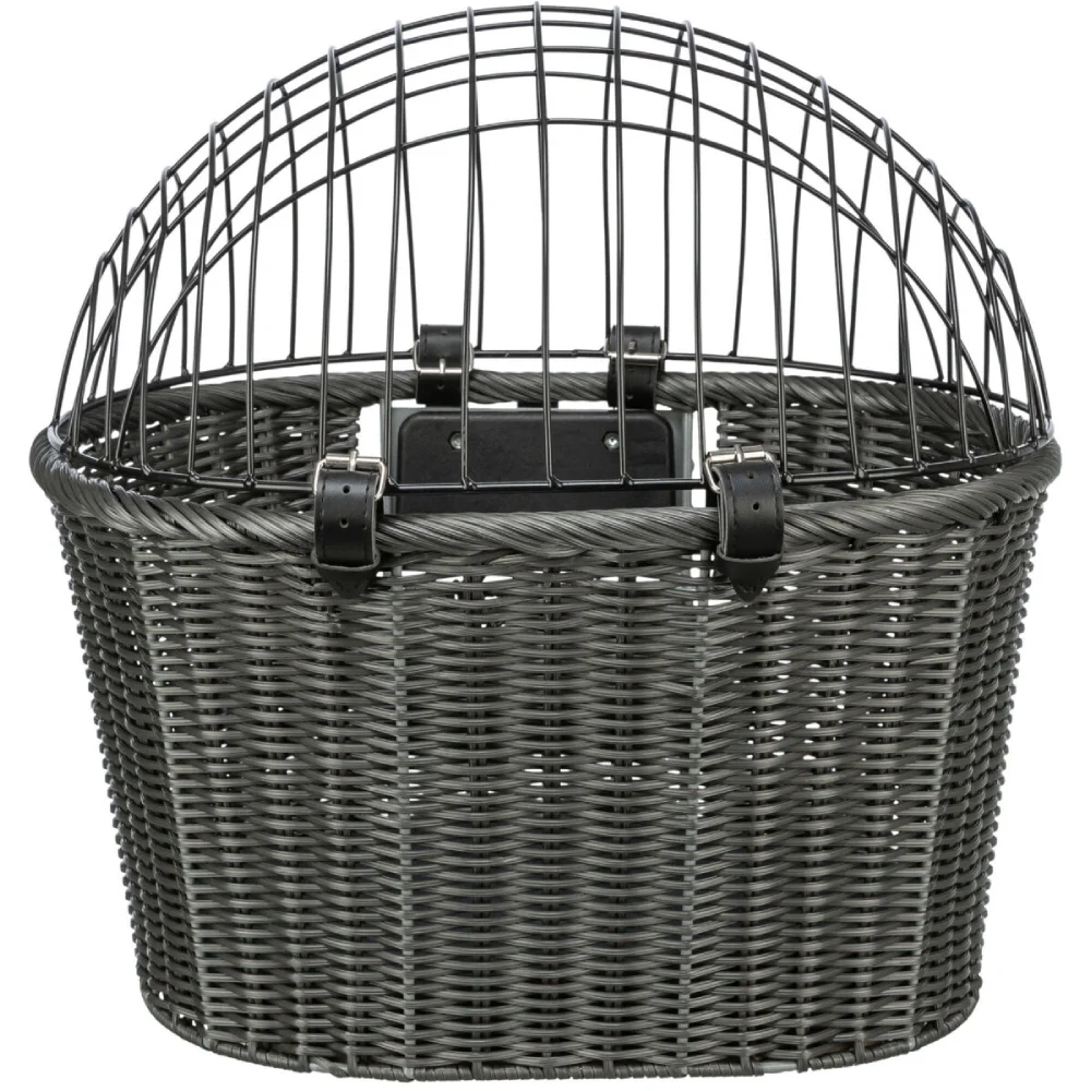 Trixie Front Bicycle Basket корзина на велосипед для собак 44x41x34 см - антрацит Trixie Front Bicycle Basket корзина на велосипед для собак 44x41x34 см - антрацит