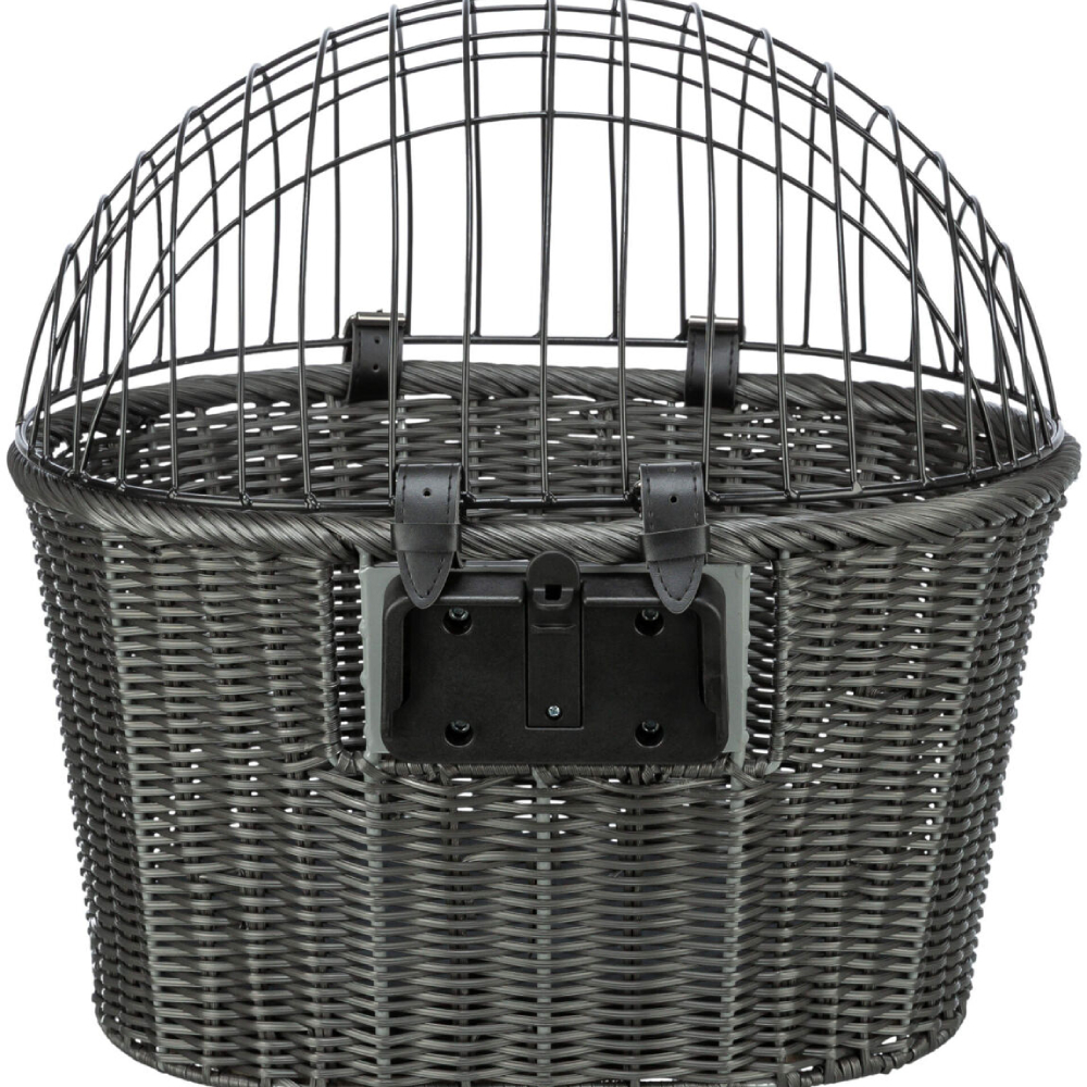 Trixie Front Bicycle Basket корзина на велосипед для собак 44x41x34 см - антрацит Trixie Front Bicycle Basket корзина на велосипед для собак 44x41x34 см - антрацит