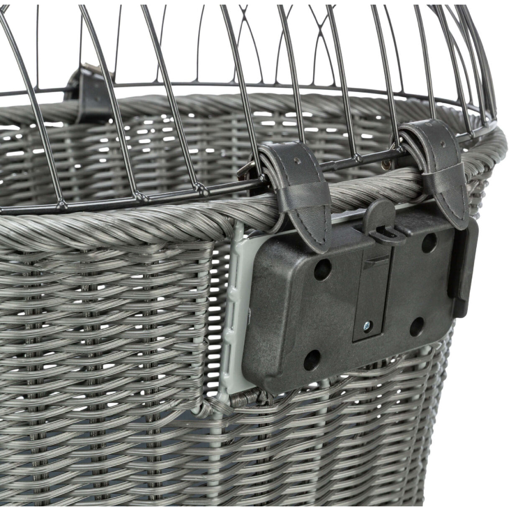 Trixie Front Bicycle Basket корзина на велосипед для собак 44x41x34 см - антрацит Trixie Front Bicycle Basket корзина на велосипед для собак 44x41x34 см - антрацит