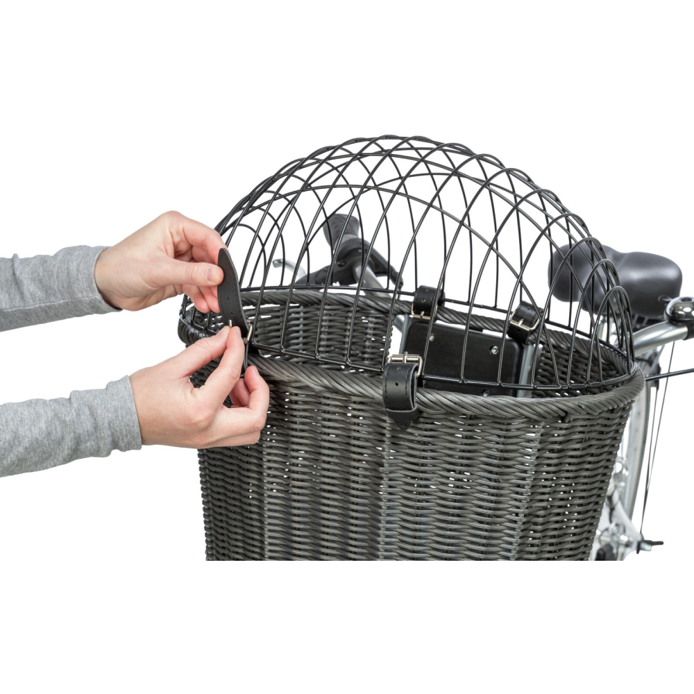 Trixie Front Bicycle Basket корзина на велосипед для собак 44x41x34 см - антрацит Trixie Front Bicycle Basket корзина на велосипед для собак 44x41x34 см - антрацит