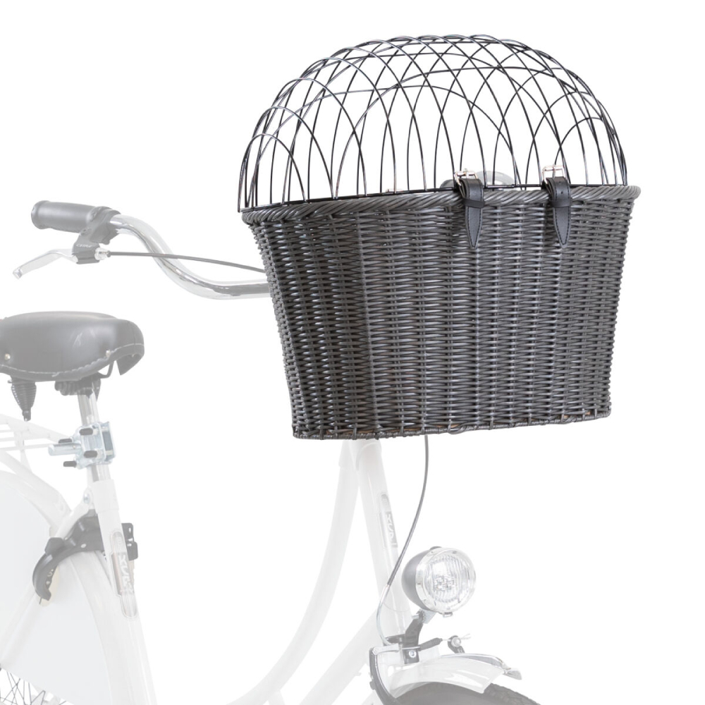 Trixie Front Bicycle Basket корзина на велосипед для собак 44x41x34 см - антрацит Trixie Front Bicycle Basket корзина на велосипед для собак 44x41x34 см - антрацит