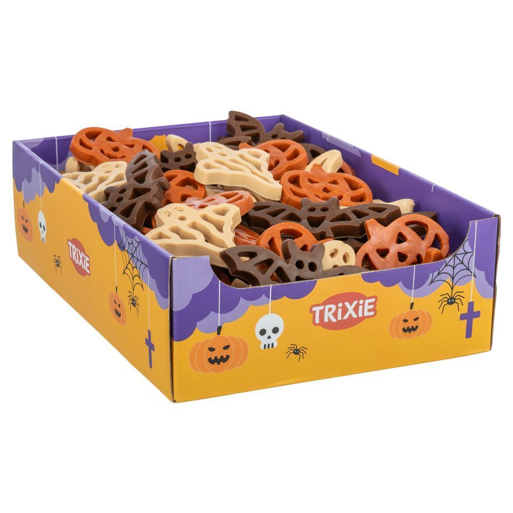 Лакомство для собак Trixie Halloween Летучая мышь Тыква Призрак 1 шт 30 г - курица Лакомство для собак Trixie Halloween Летучая мышь Тыква Призрак 1 шт 30 г - курица