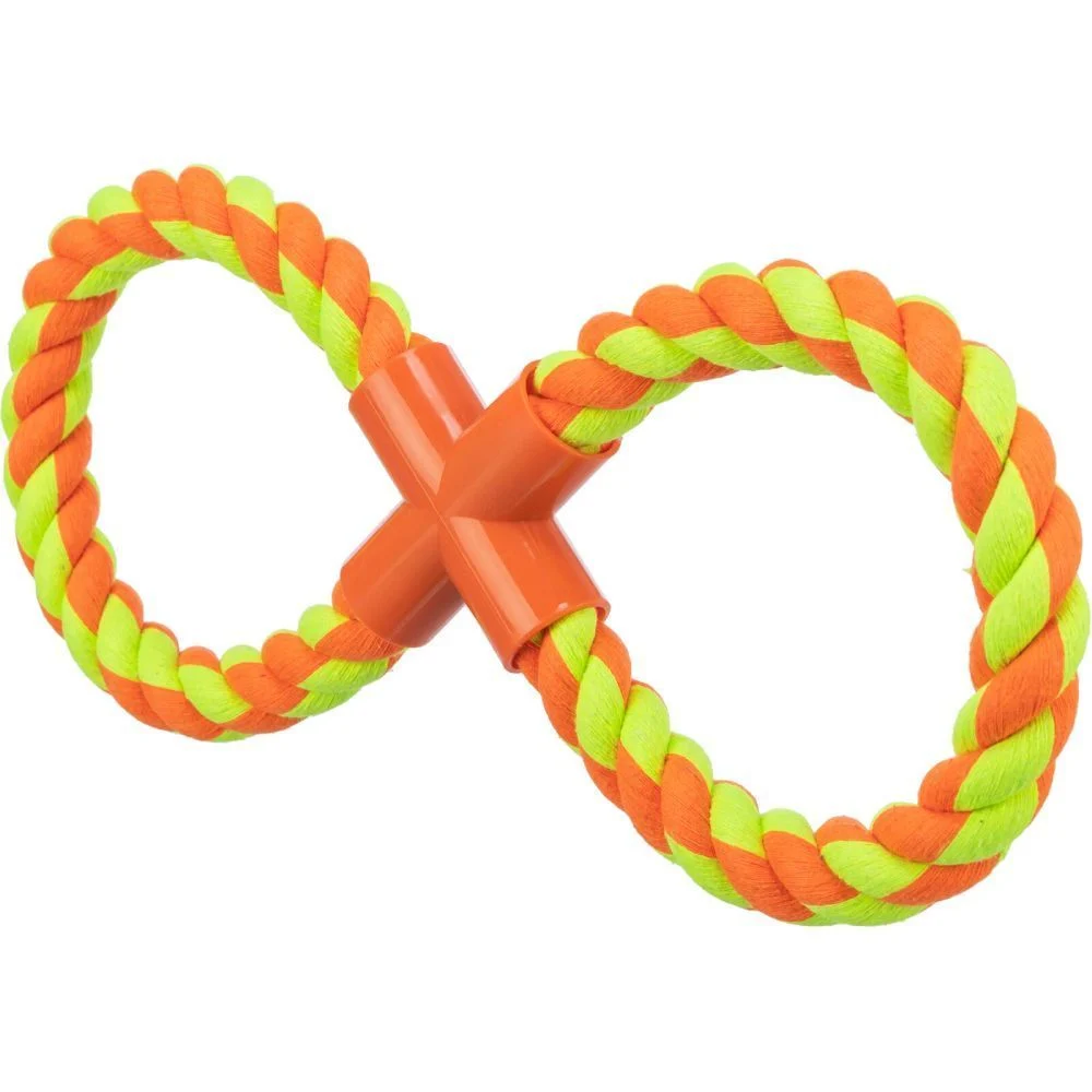 Trixie Playing Rope Tugger игрушка для собак 35 см - разноцветная Trixie Playing Rope Tugger игрушка для собак 35 см - разноцветная