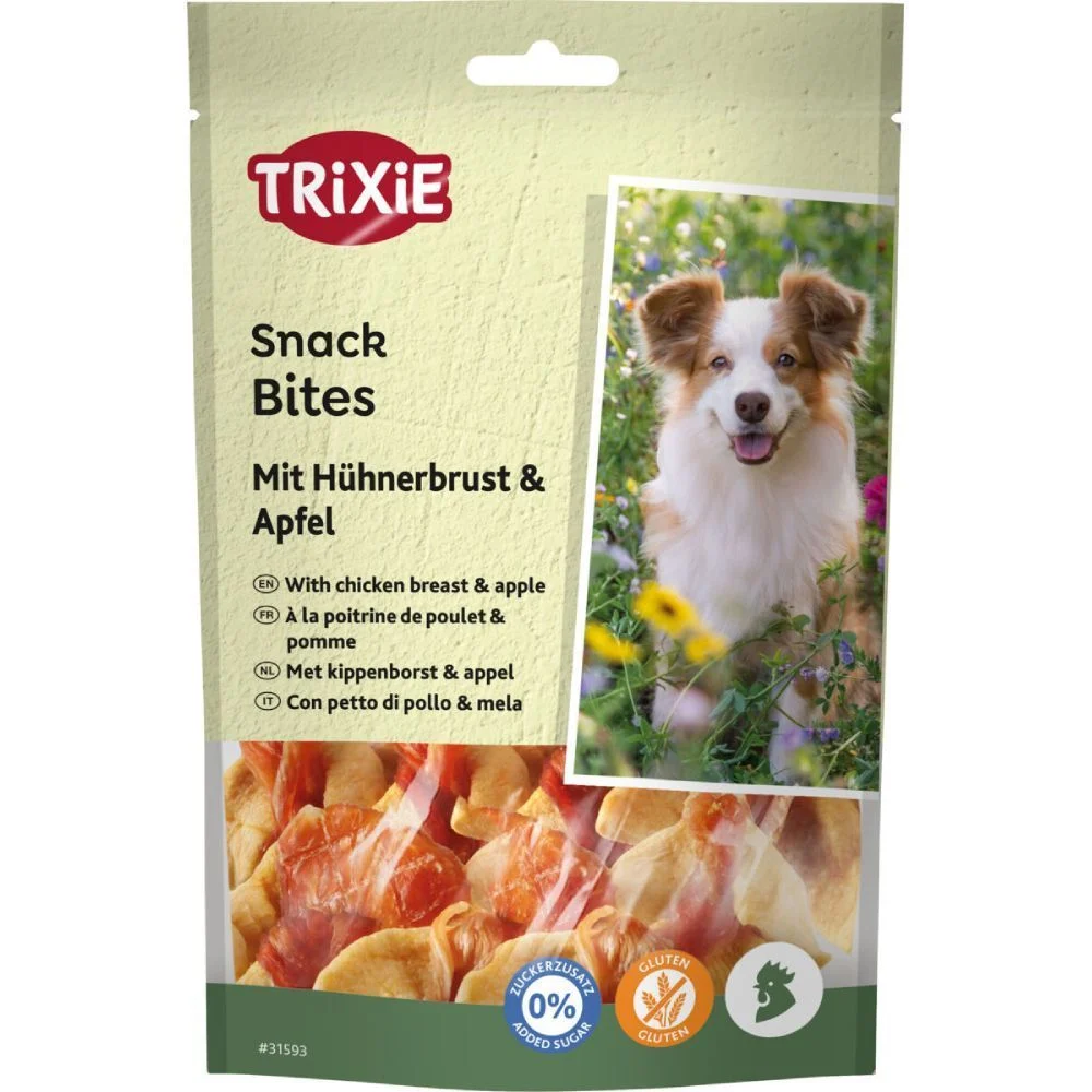 Ласощі для собак Trixie Premio Bites 100 г - курка та яблуко Ласощі для собак Trixie Premio Bites 100 г - курка та яблуко