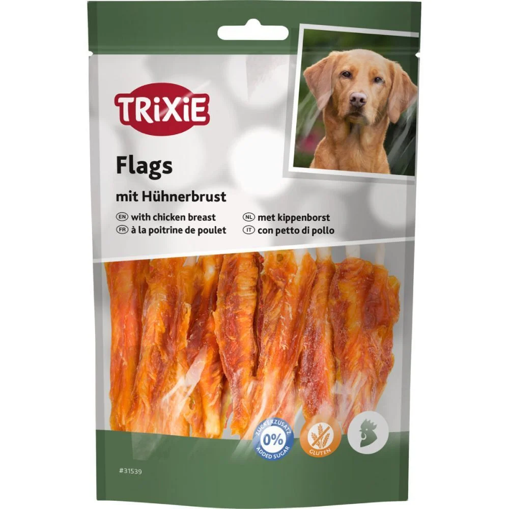 Ласощі для собак Trixie Premio Flags 100 г - курка Ласощі для собак Trixie Premio Flags 100 г - курка