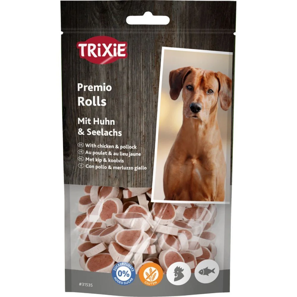 Лакомства для собак Trixie Premio Rolls 75 г — курица и минтай Лакомства для собак Trixie Premio Rolls 75 г — курица и минтай