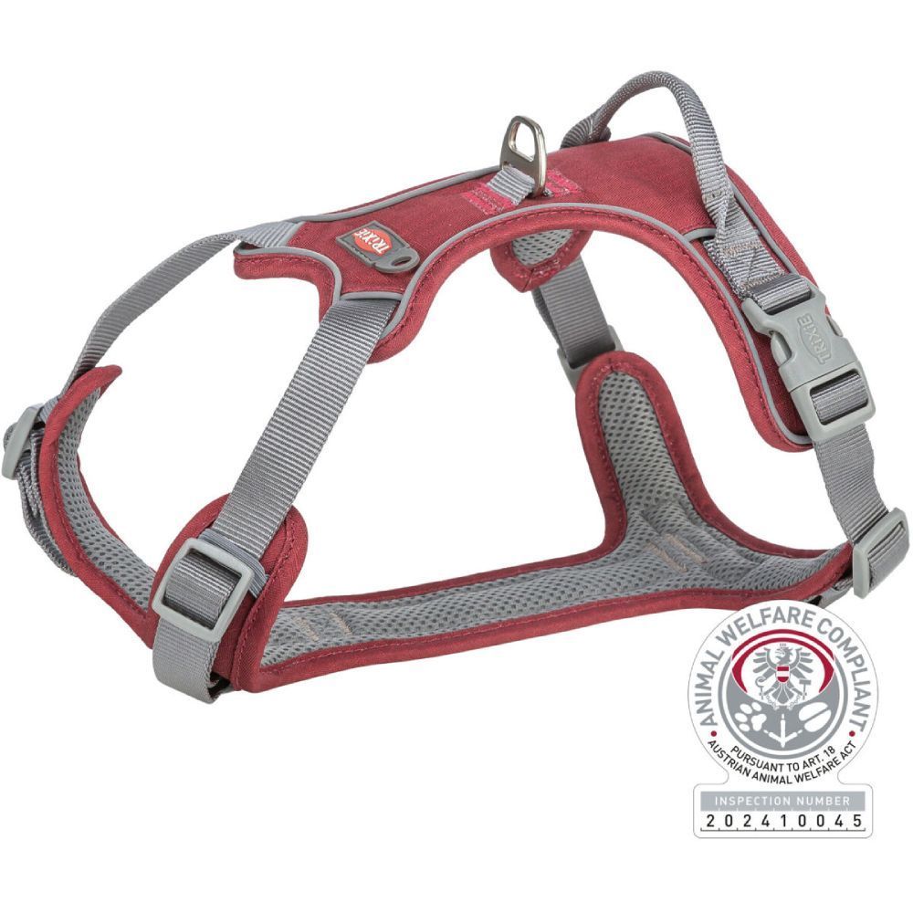 Trixie Premium Active Harness шлея для собак XS-S 30-40 см - сангрія Trixie Premium Active Harness шлея для собак XS-S 30-40 см - сангрія