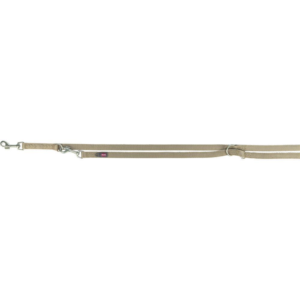 Trixie Premium Adjustable Lead повідець для собак M–L 2 м 20 мм - пісочний Trixie Premium Adjustable Lead повідець для собак M–L 2 м 20 мм - пісочний