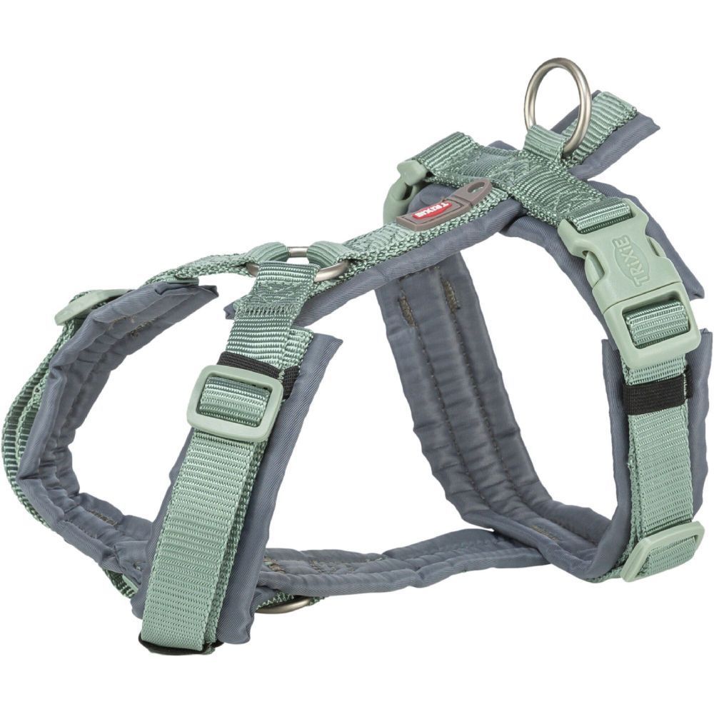 Trixie Premium Trekking Harness шлейка для собак M-L 62-74 см - шалфей-графит