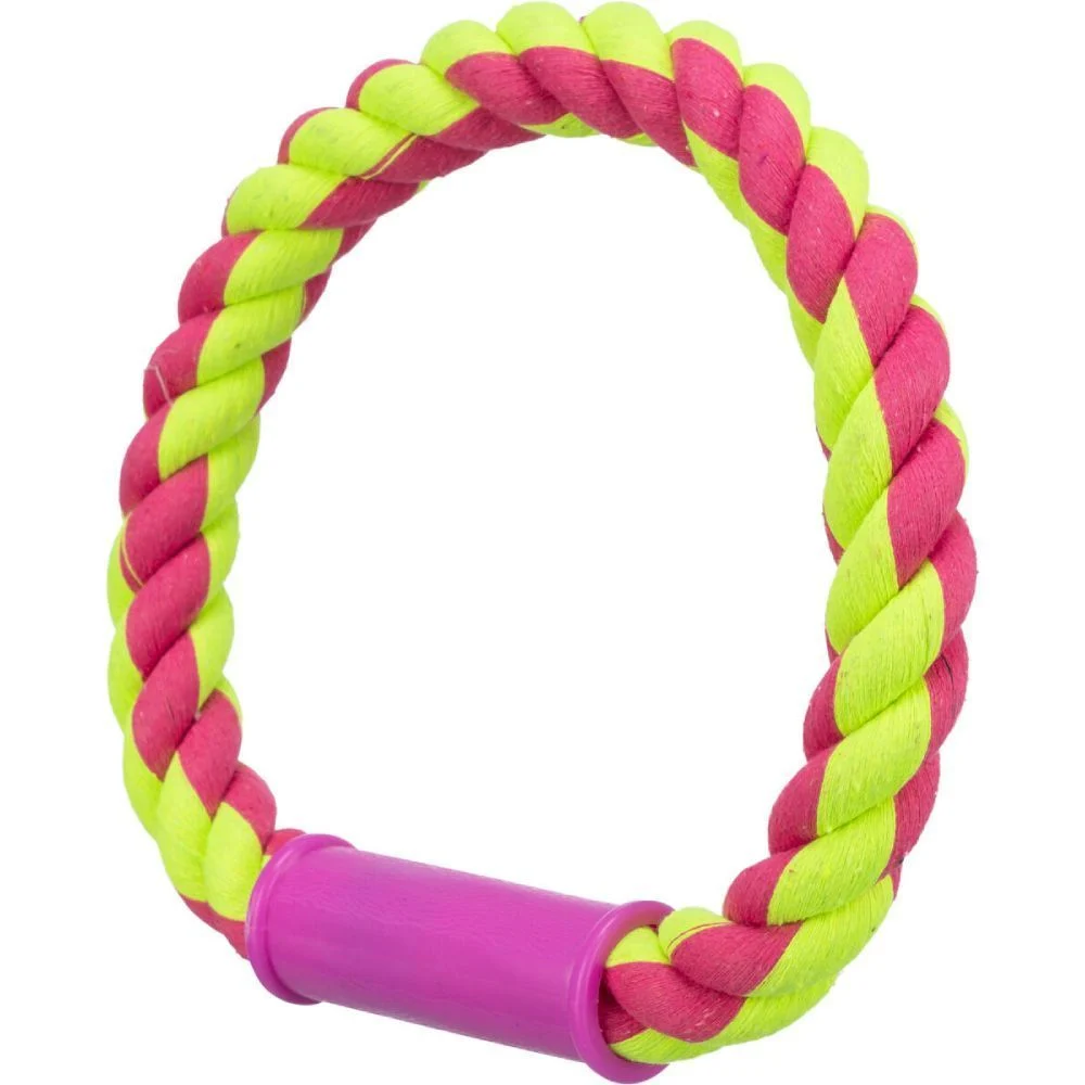 Trixie Rope Ring Tugger игрушка для собак 30 см - разноцветная Trixie Rope Ring Tugger игрушка для собак 30 см - разноцветная