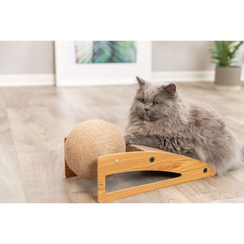 Trixie Scratching Ramp with ball кігтеточка 40х17х20 см - бежевий