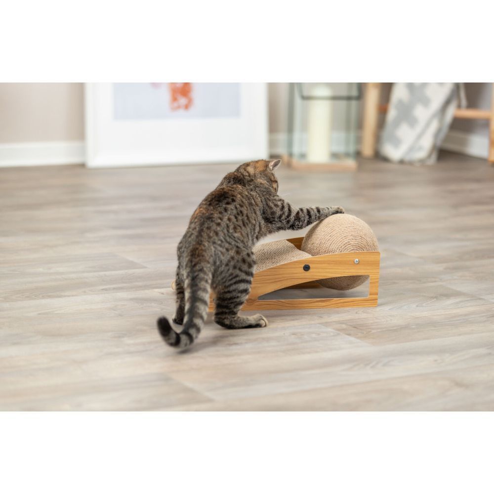 Trixie Scratching Ramp with ball кігтеточка 40х17х20 см - бежевий