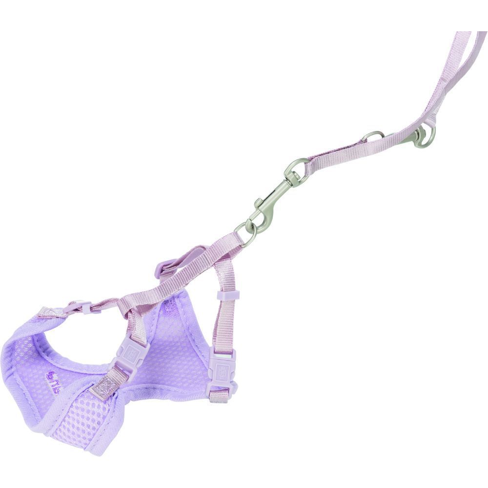 Trixie шлейка с поводком для щенков S–M 26–34 см — светло-лиловый Trixie шлейка с поводком для щенков S–M 26–34 см — светло-лиловый