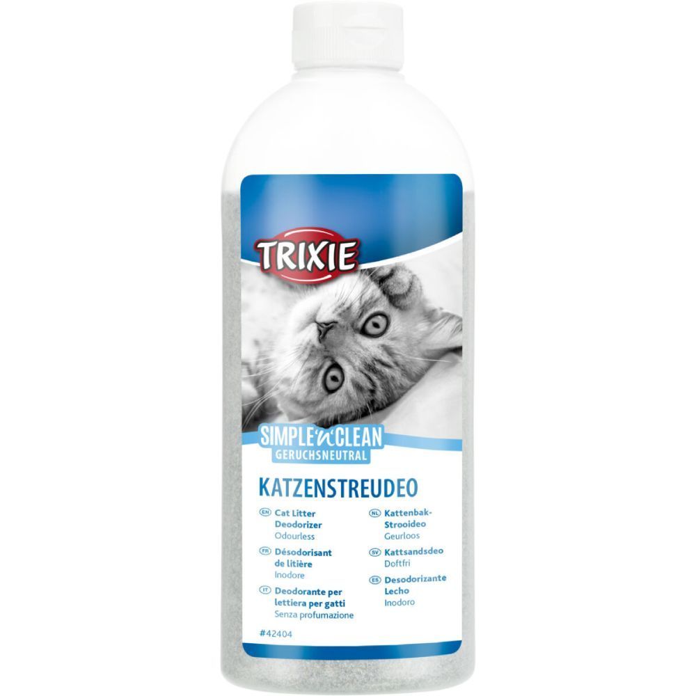 Trixie Simple'n'Clean дезодорант для котячого туалету 750 г - активоване вугілля Trixie Simple'n'Clean дезодорант для котячого туалету 750 г - активоване вугілля