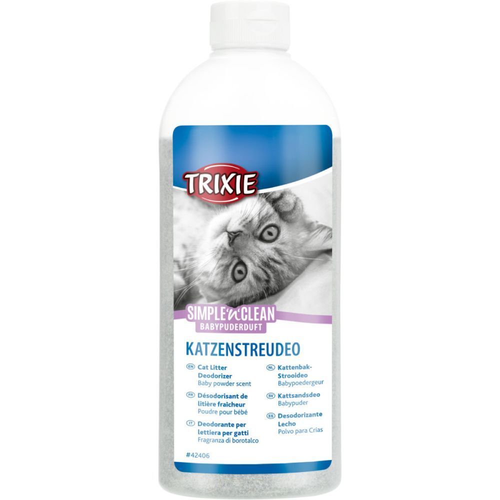 Trixie Simple'n'Clean дезодорант для котячого туалету 750 г - дитяча присипка Trixie Simple'n'Clean дезодорант для котячого туалету 750 г - дитяча присипка