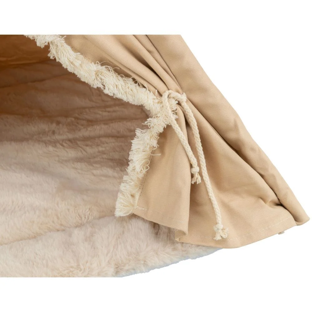 Trixie Tipi Boho будиночок для собак 55х65х55 см - бежевий Trixie Tipi Boho будиночок для собак 55х65х55 см - бежевий