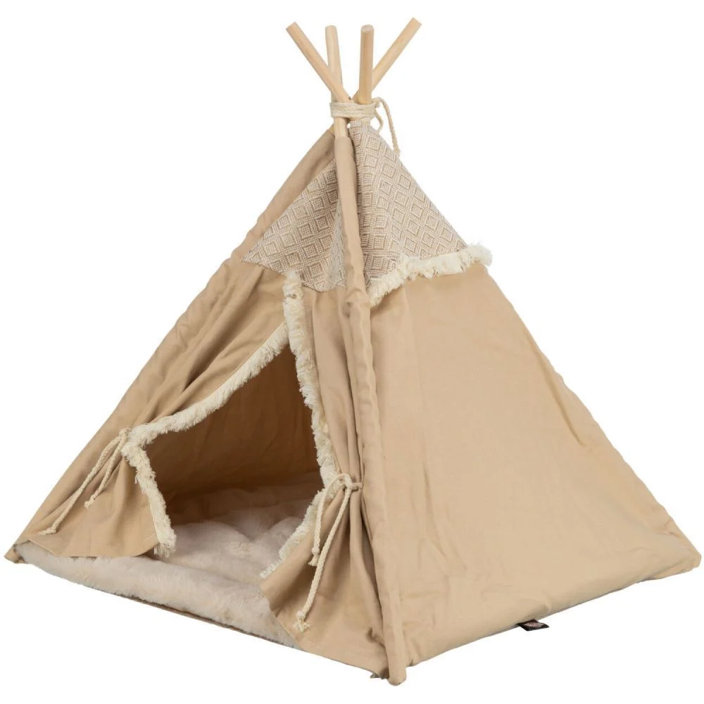 Trixie Tipi Boho будиночок для собак 55х65х55 см - бежевий Trixie Tipi Boho будиночок для собак 55х65х55 см - бежевий