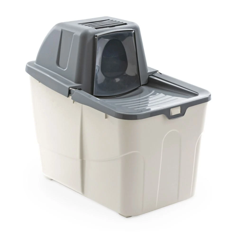 Туалет-бокс для котів MPS Buxo Close 58x39x56 см - сірий Туалет-бокс для котів MPS Buxo Close 58x39x56 см - сірий